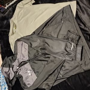Under Armour windbreaker and xcelsius active heavy dri fit bundle